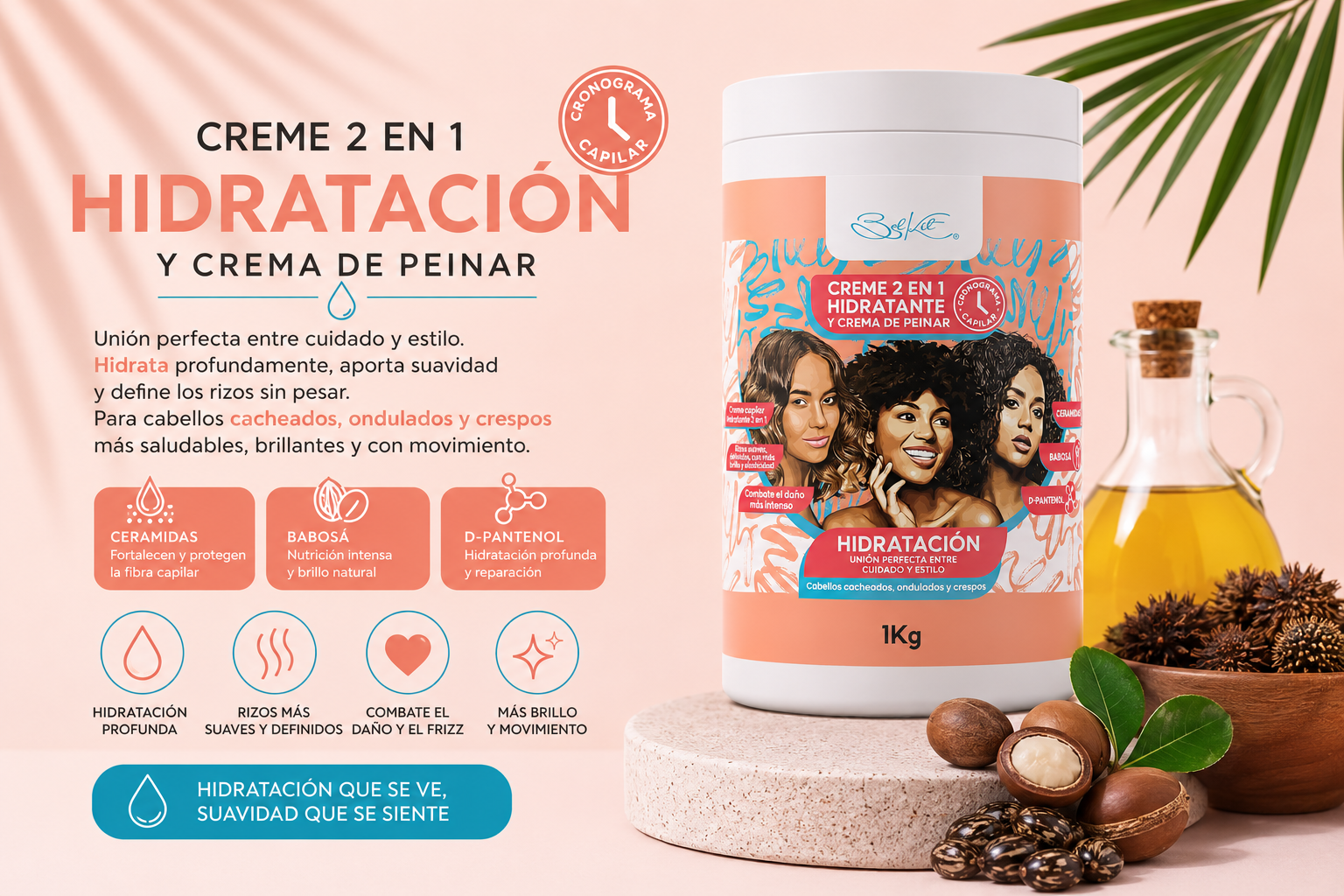 ¿Por qué los rizos a veces se sienten secos aunque uses crema? ✨