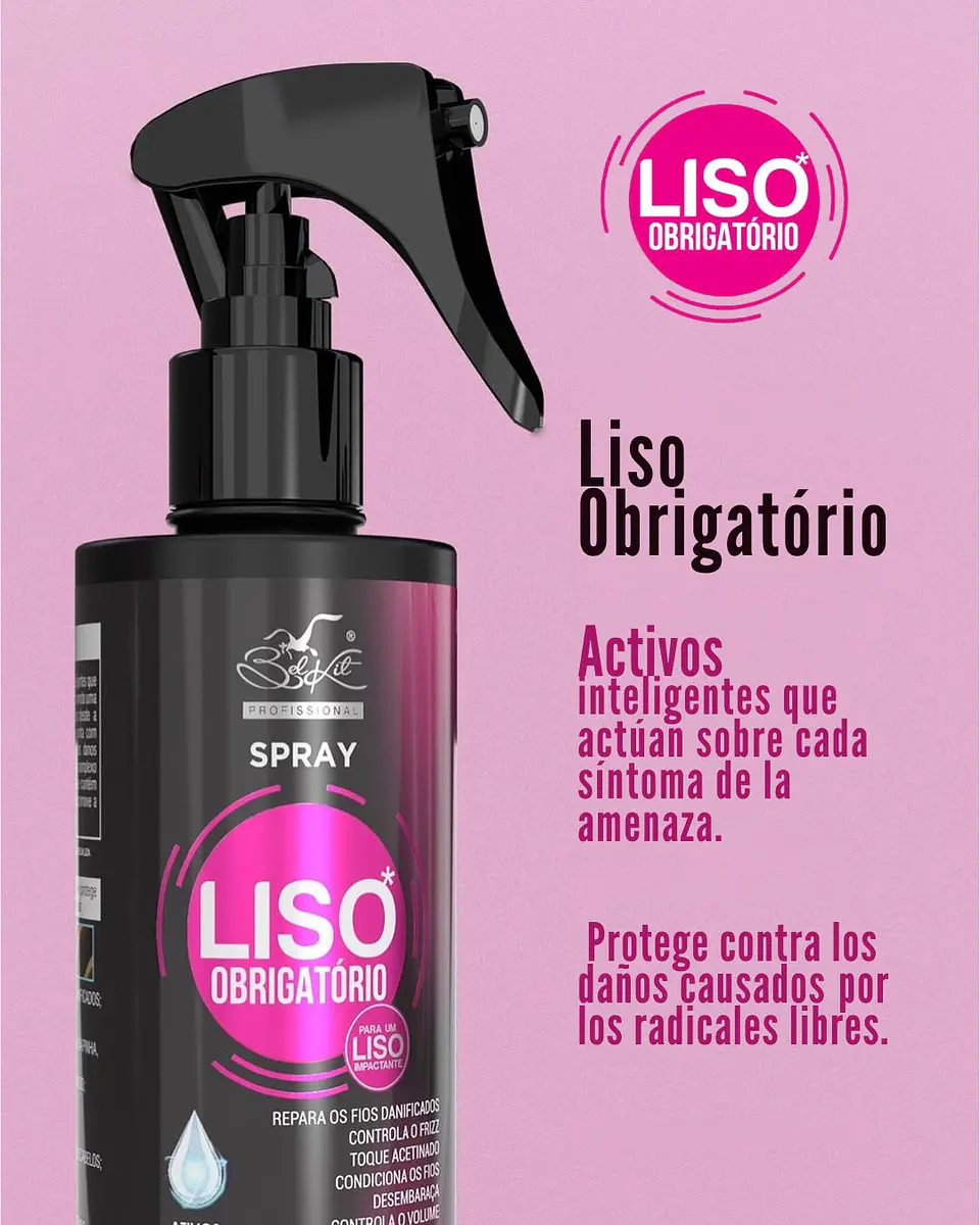Liso Obrigatorio Spray 200 ml – Finalizador que sella y da brillo 2