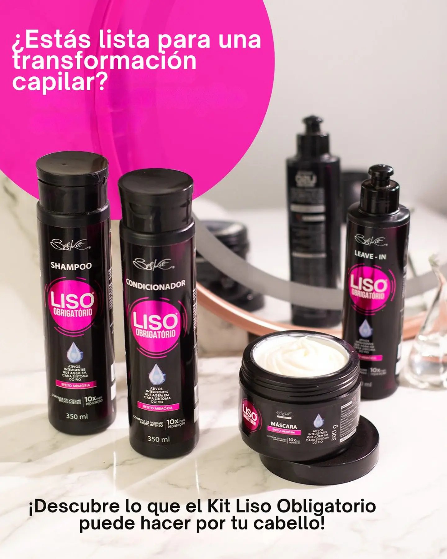 Liso Obrigatorio Kit Home Care – Rutina completa anti-frizz en casa 2