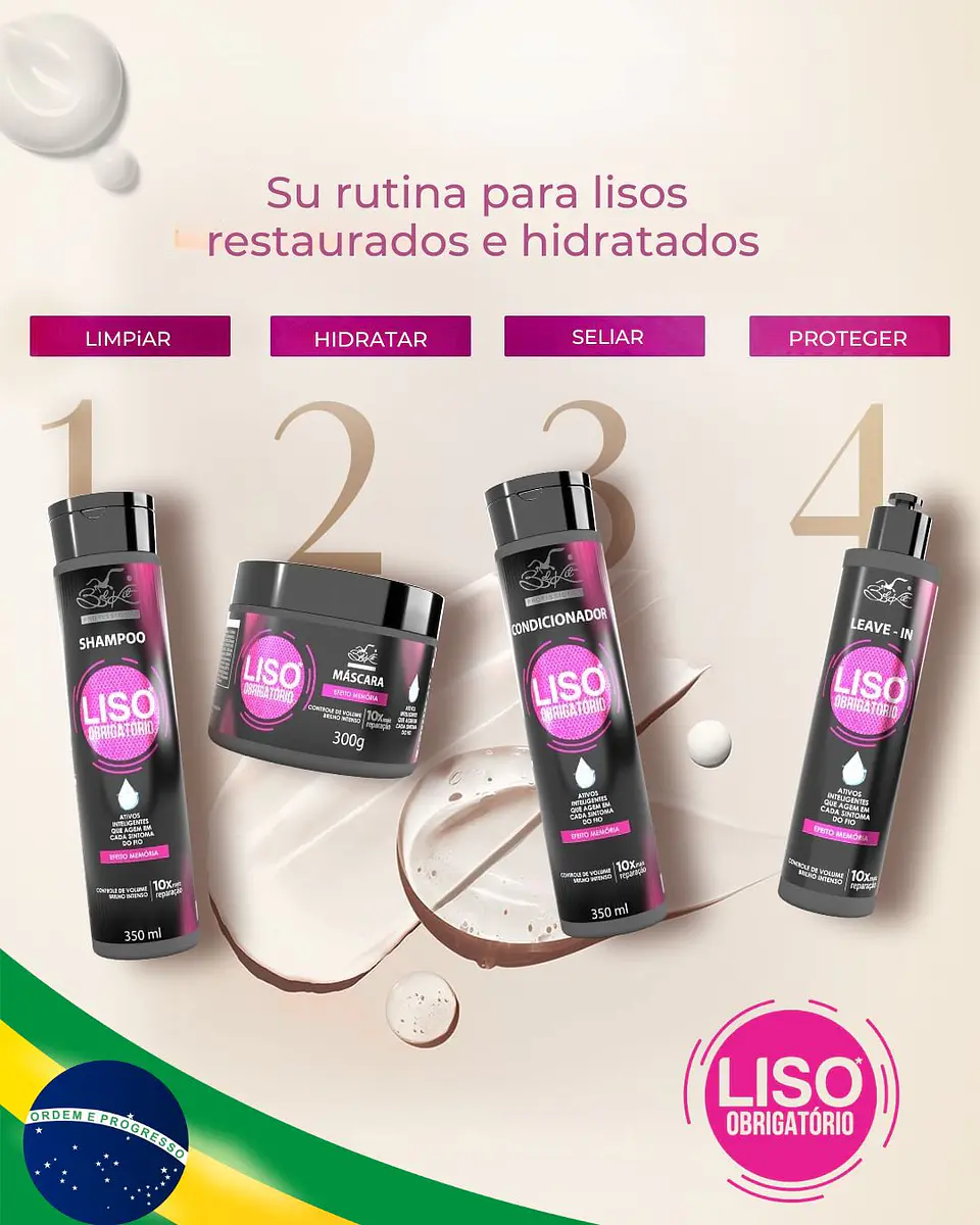 Liso Obrigatorio Kit Home Care – Rutina completa anti-frizz en casa 3