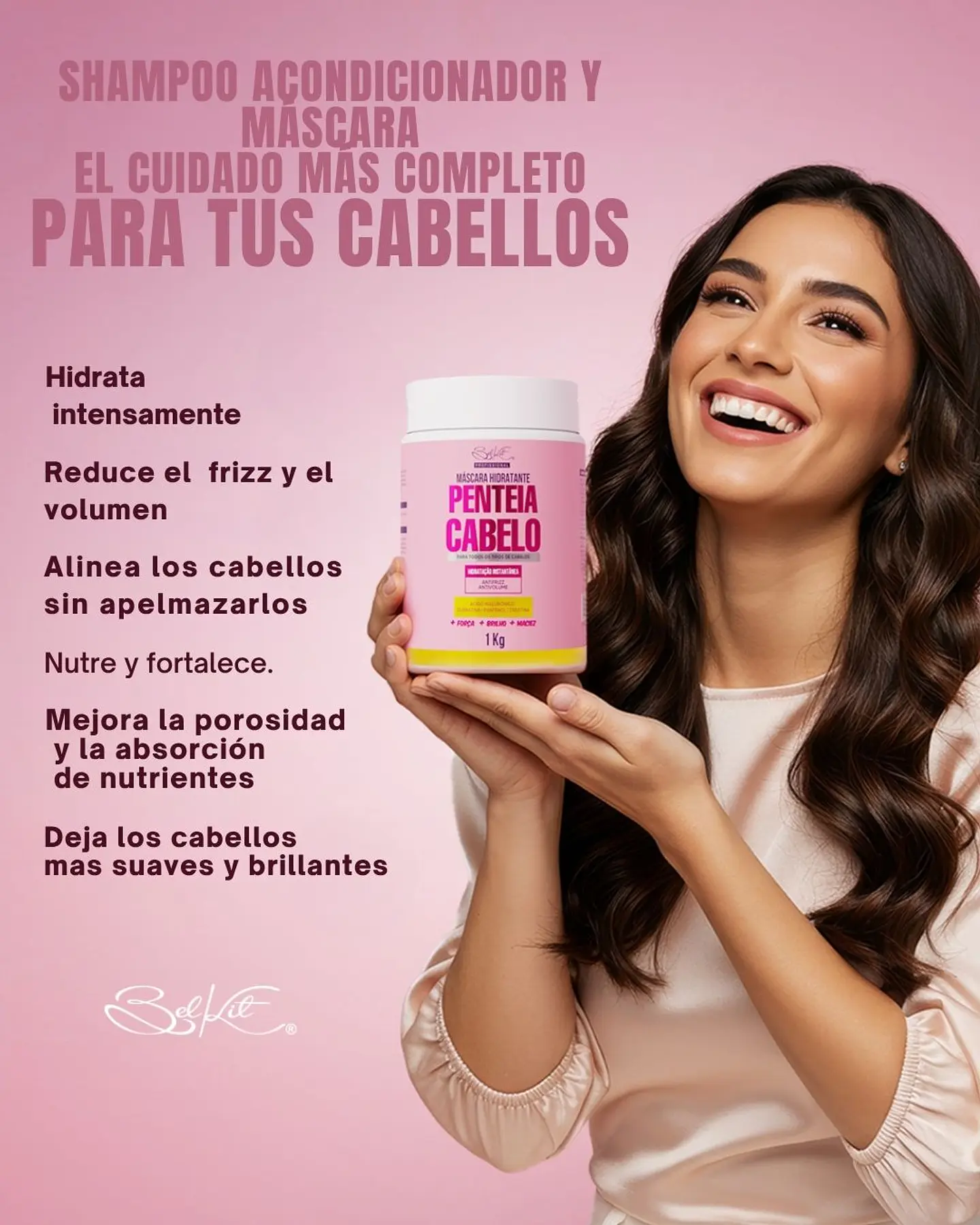Penteia Cabelo Kit Professional – Sistema completo para cabello sin nudos 2