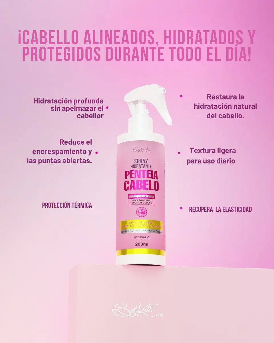 Penteia Cabelo Spray 200 ml – Desenredante sin enjuague para peinar fácil 6