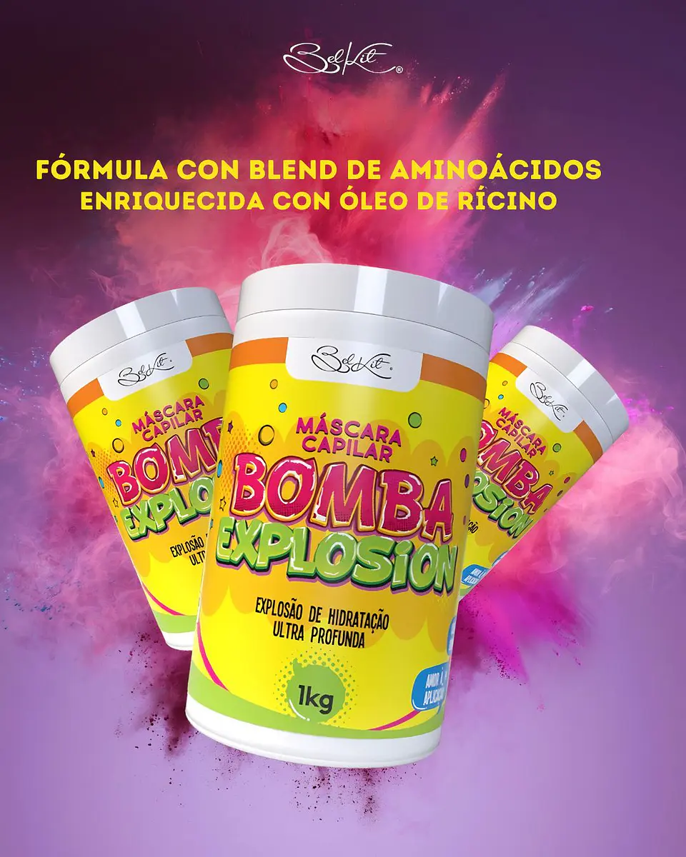 Máscara Capilar Bomba Explosión 1 Kg – Reconstrucción intensiva para cabello dañado 6