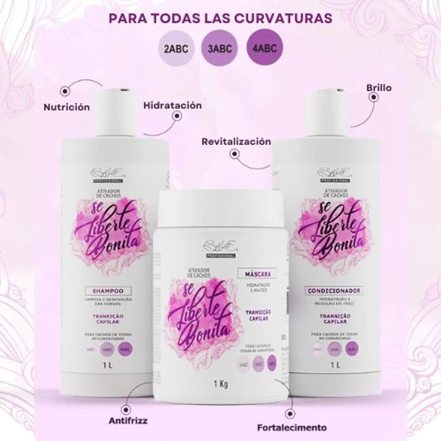 Se Liberte Bonita Kit Professional – Sistema completo profesional para rizos 3