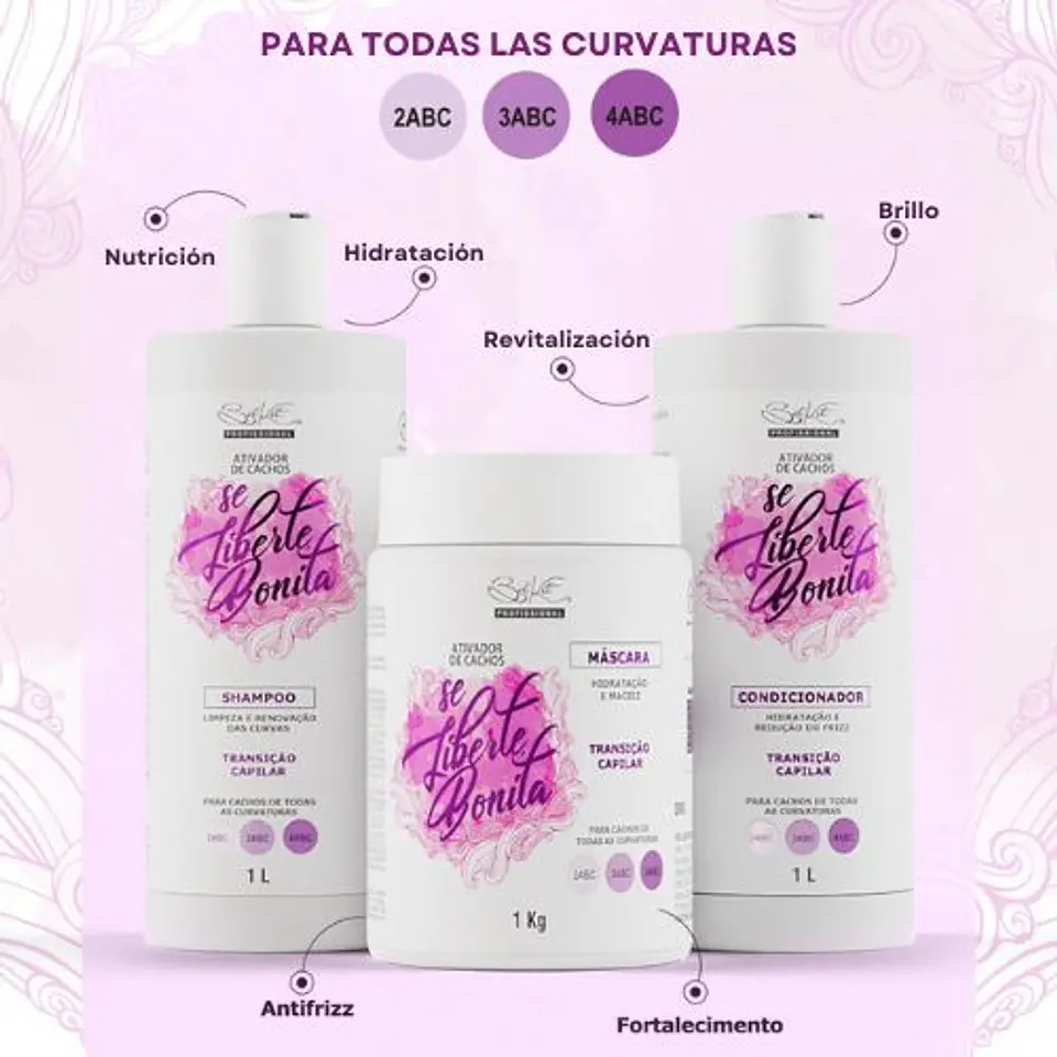 Se Liberte Bonita Kit Professional – Sistema completo profesional para rizos 3