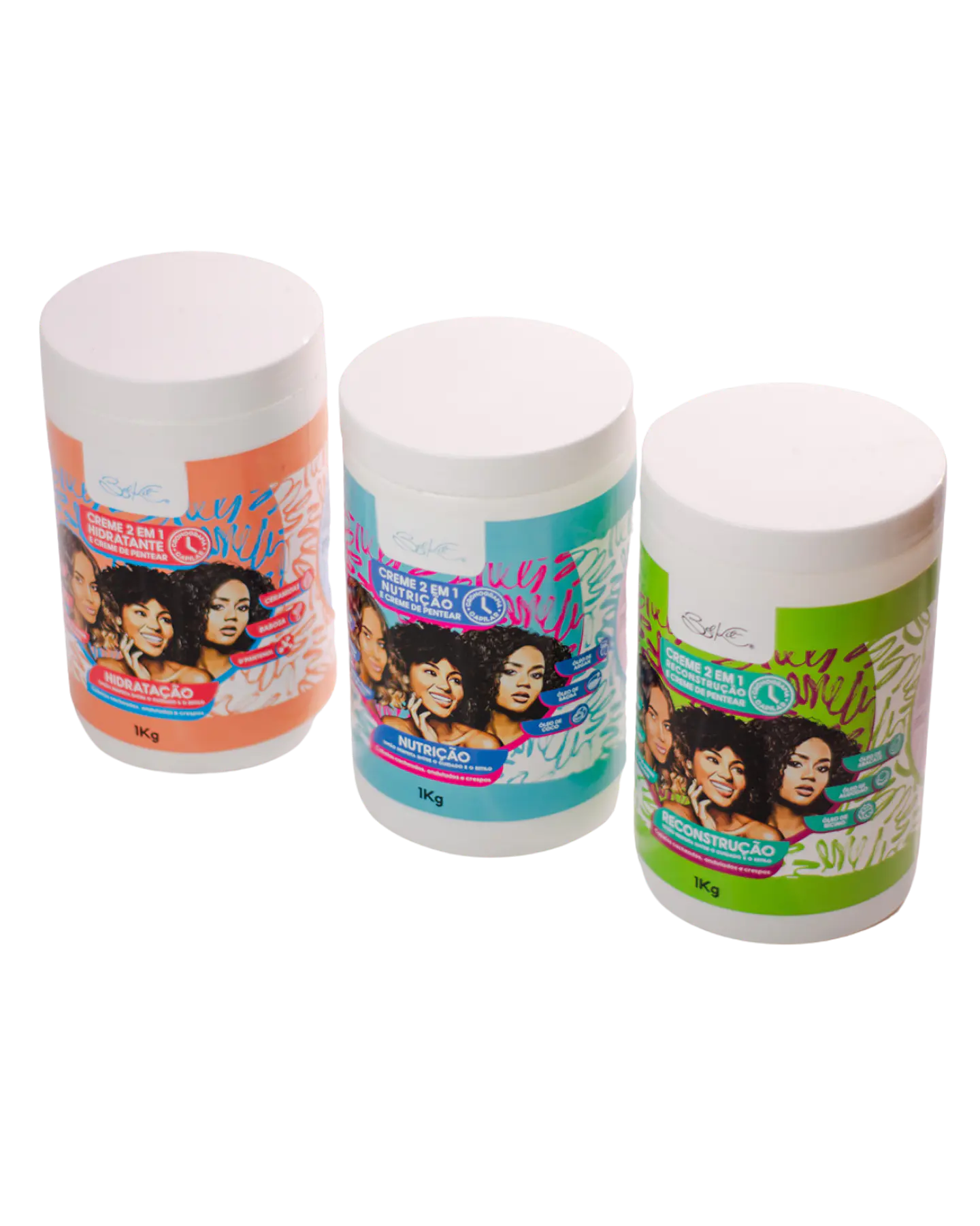 Pack Cronograma Capilar 6 kilos (3 máscaras + 3 cremas 2 en 1) 1