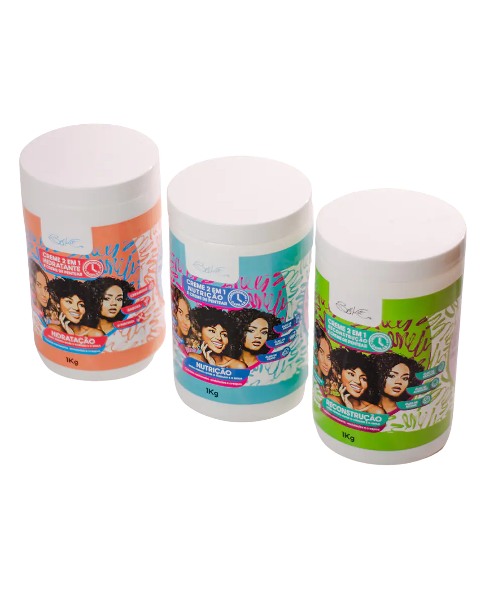 Pack Cronograma Capilar 6 kilos (3 máscaras + 3 cremas 2 en 1) 1