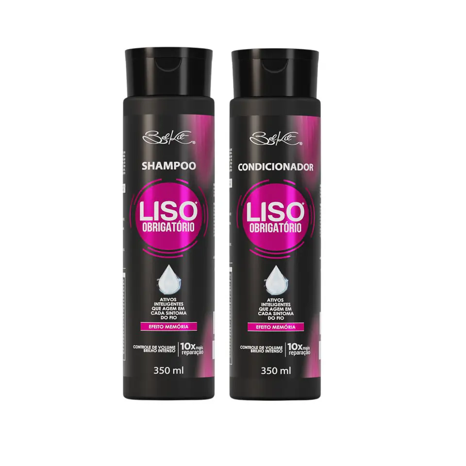 Liso Obrigatório Home Care Dúo Shampoo + Acondicionador 350 ml 1