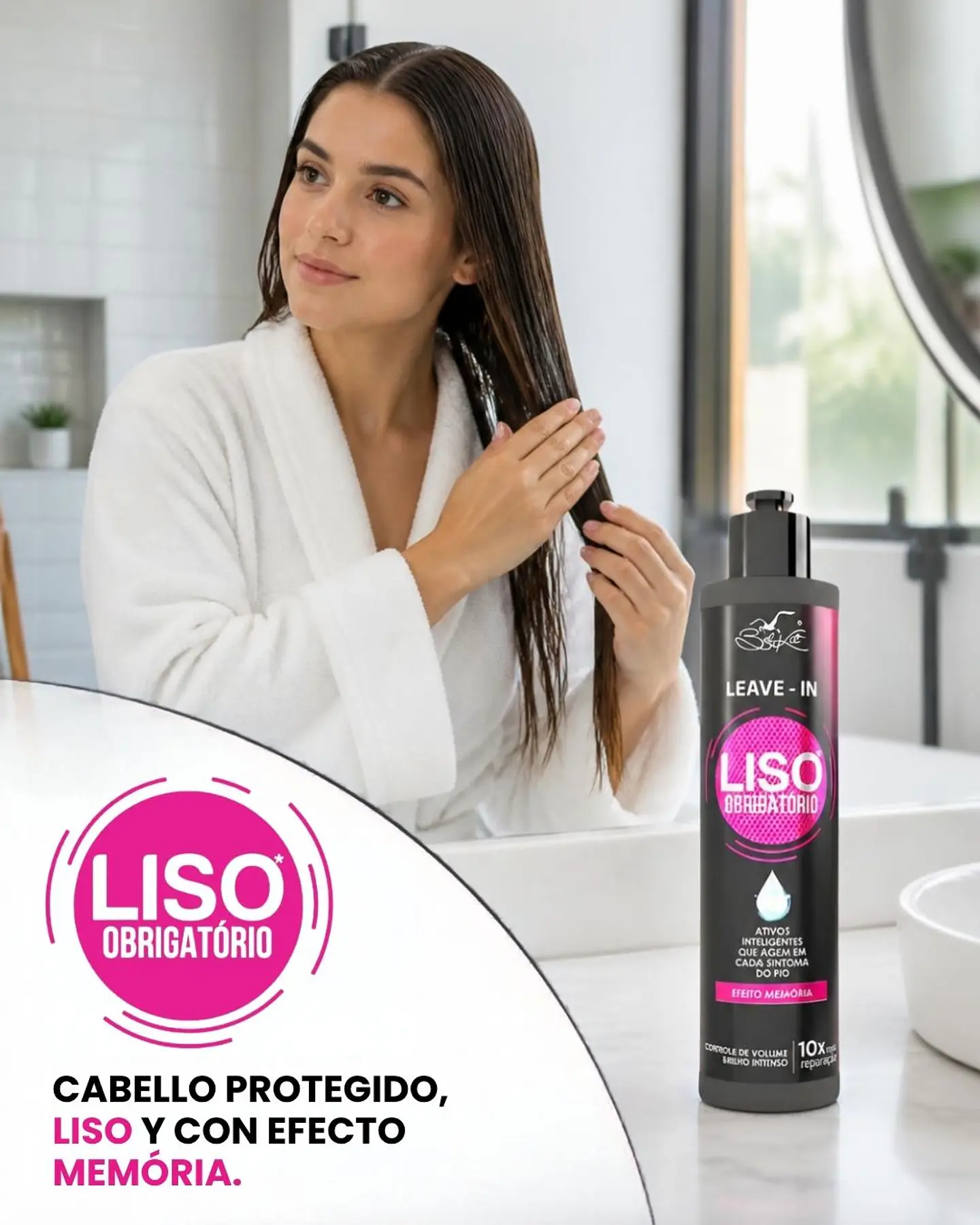 Liso Obrigatório Home Care Dúo Máscara 300 g + Leave-in 200 ml 6