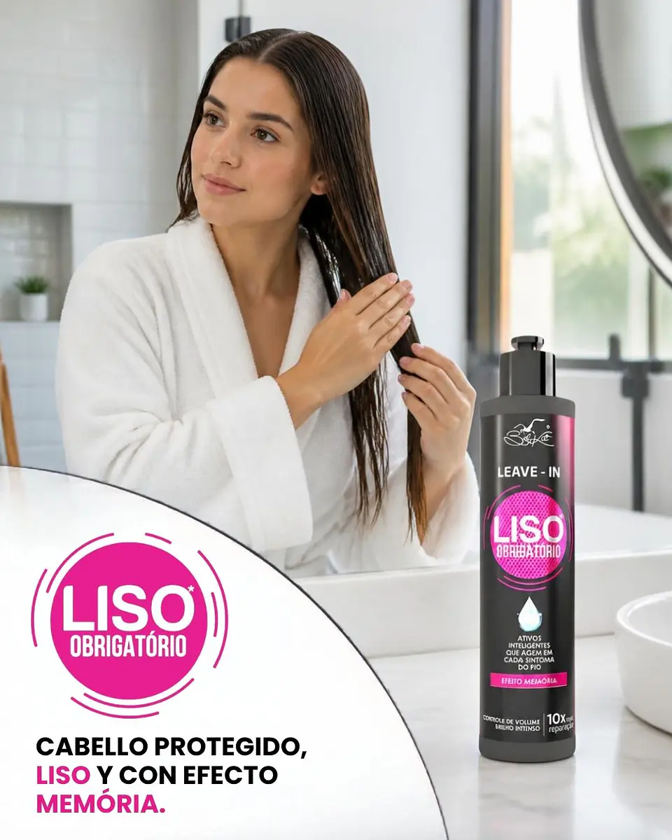 Liso Obrigatório Home Care Dúo Máscara 300 g + Leave-in 200 ml 6