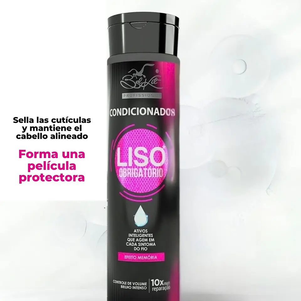 Liso Obrigatório Home Care Dúo Shampoo + Acondicionador 350 ml 4