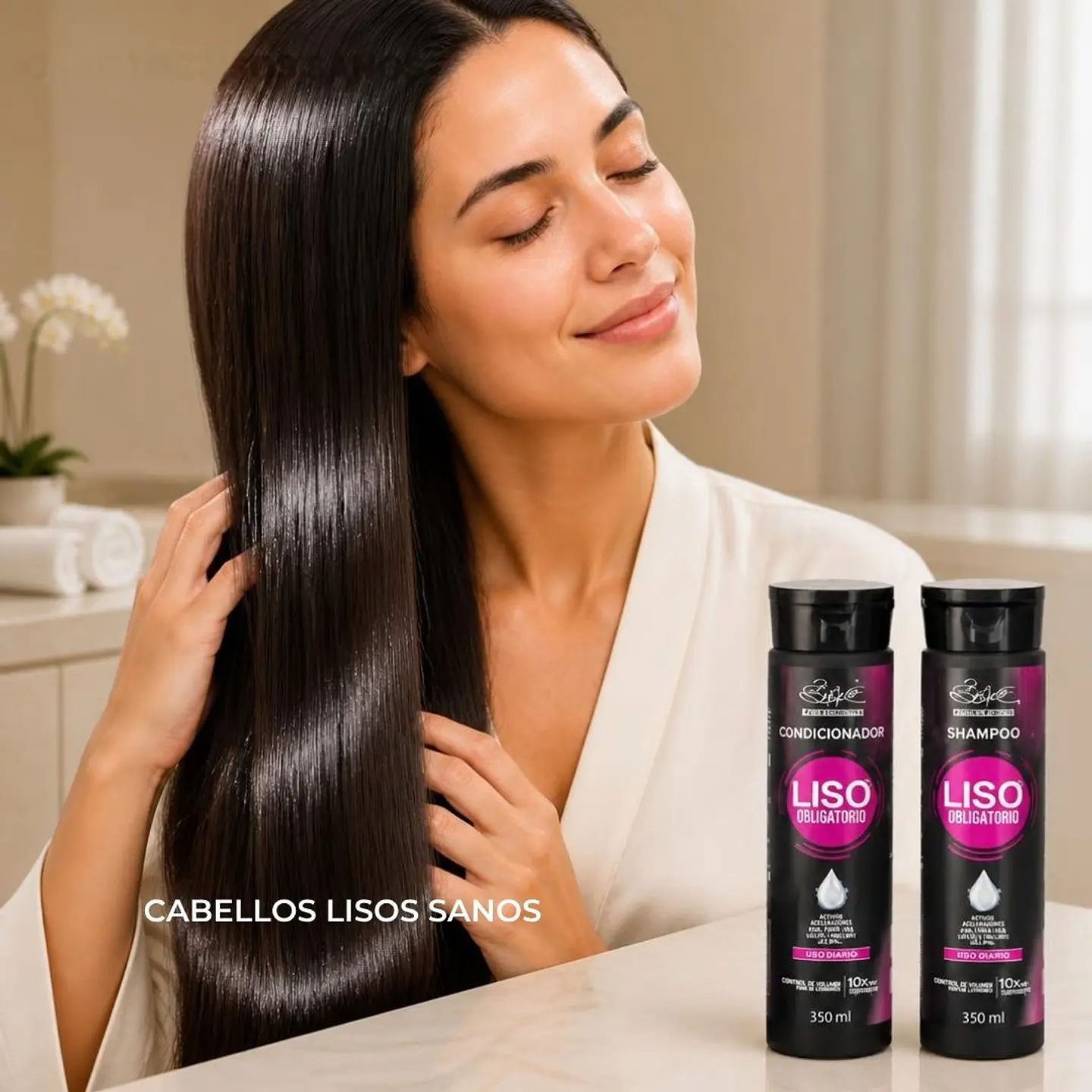 Liso Obrigatório Home Care Dúo Shampoo + Acondicionador 350 ml 7