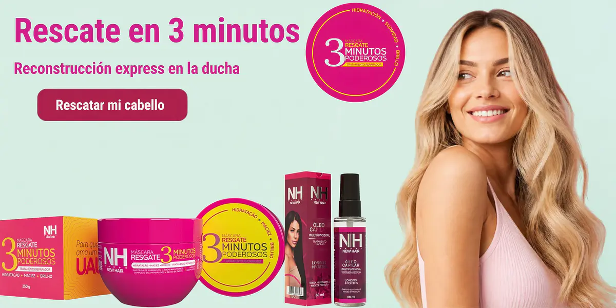 NH New Hair - Máscara Resgate 3 Minutos Poderosos y Óleo Capilar