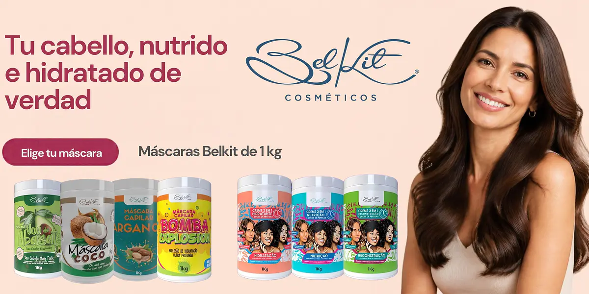 Máscaras capilares Belkit de 1 kg