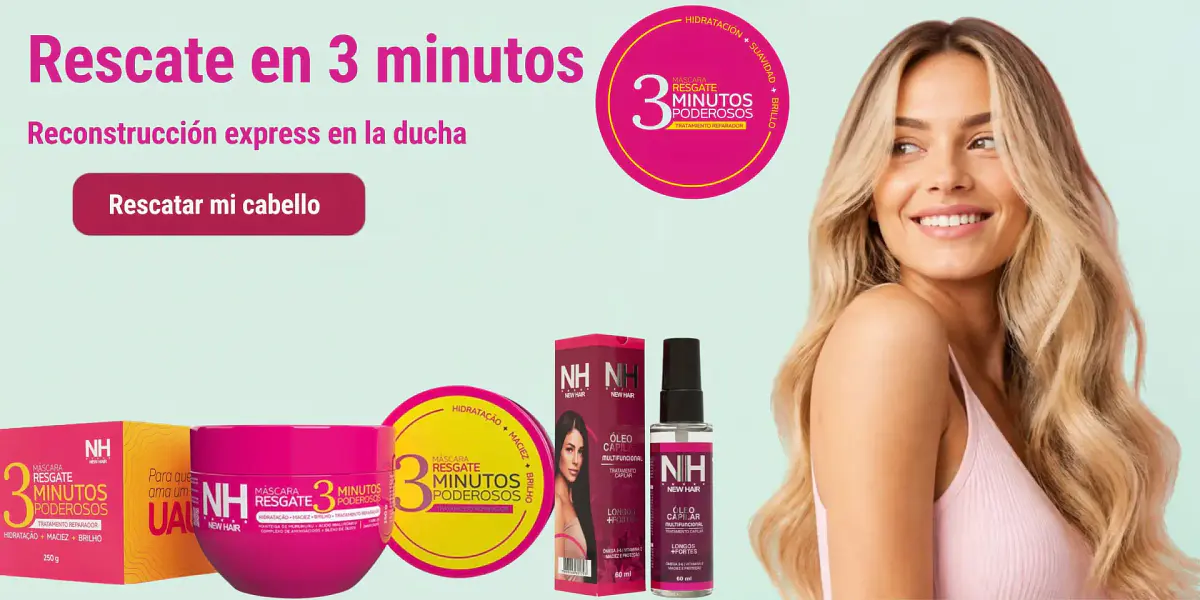 NH New Hair - Máscara Resgate 3 Minutos Poderosos y Óleo Capilar