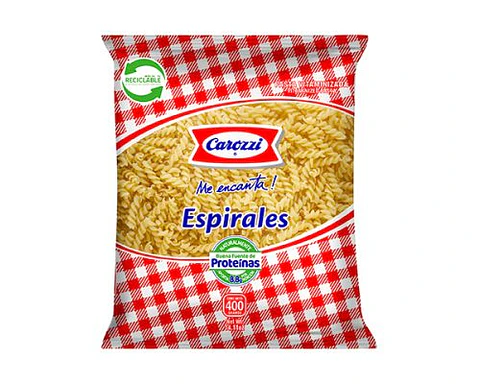 Fideos Espirales Carozzi 400g