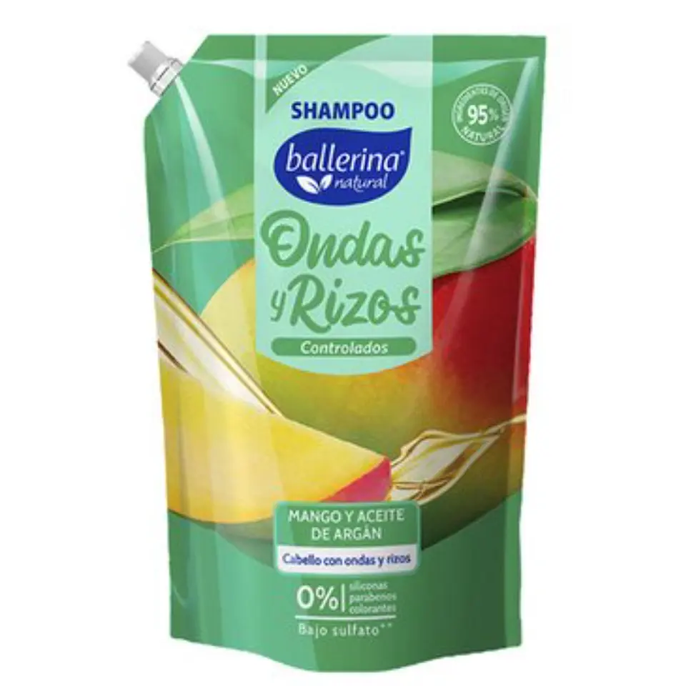 Shampoo ballerina  750 ml ondas y rizos 1