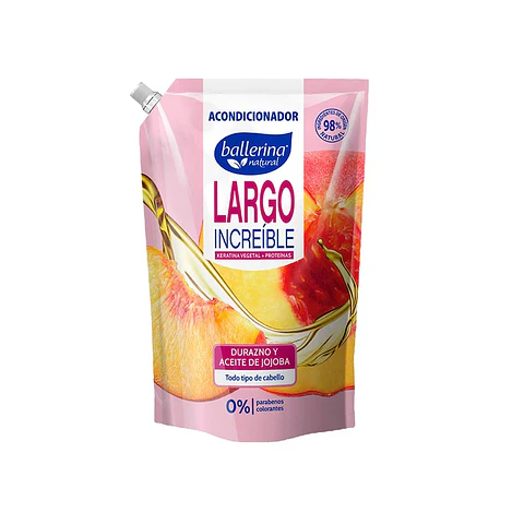 Shampoo ballerina 750 ml largo increíble 