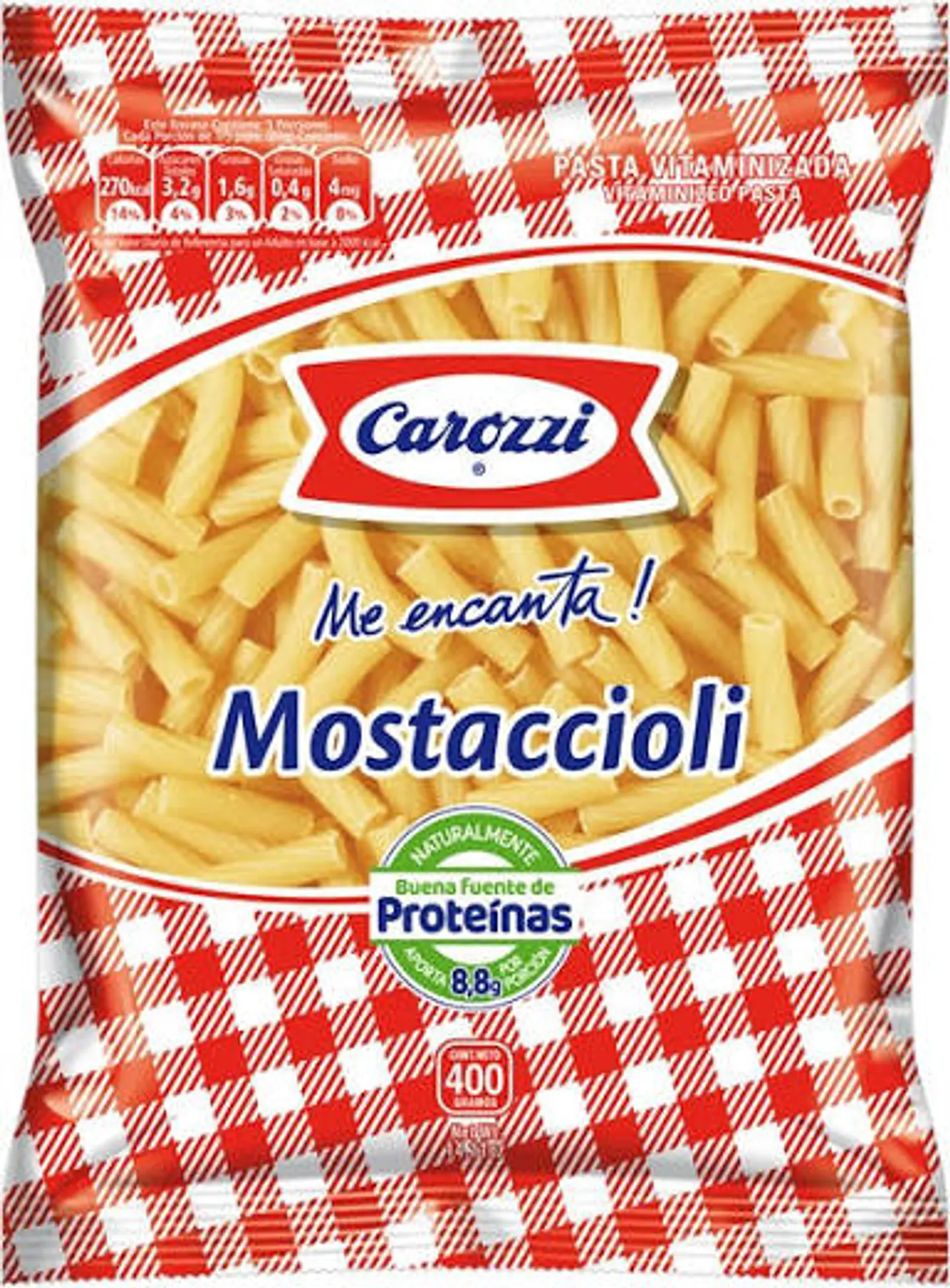 fideos carozzi mostacilla 400g 1