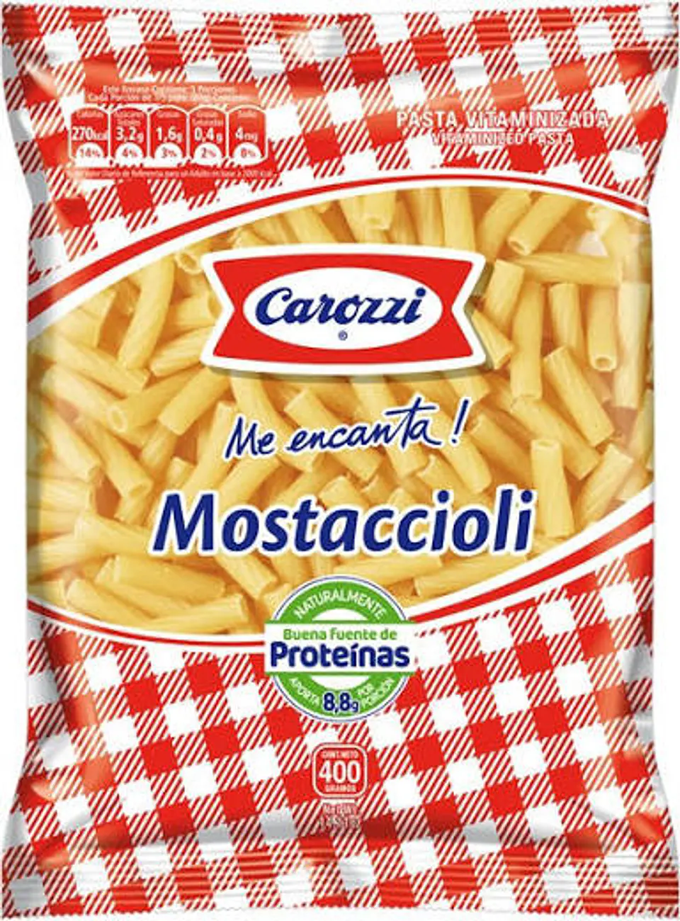 fideos carozzi mostacilla 400g 1