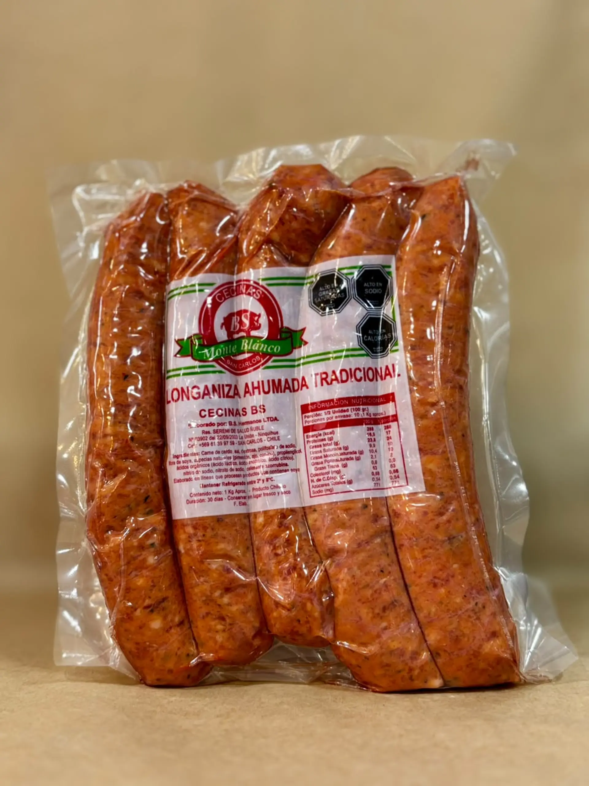 Longaniza tradicional vacio 1
