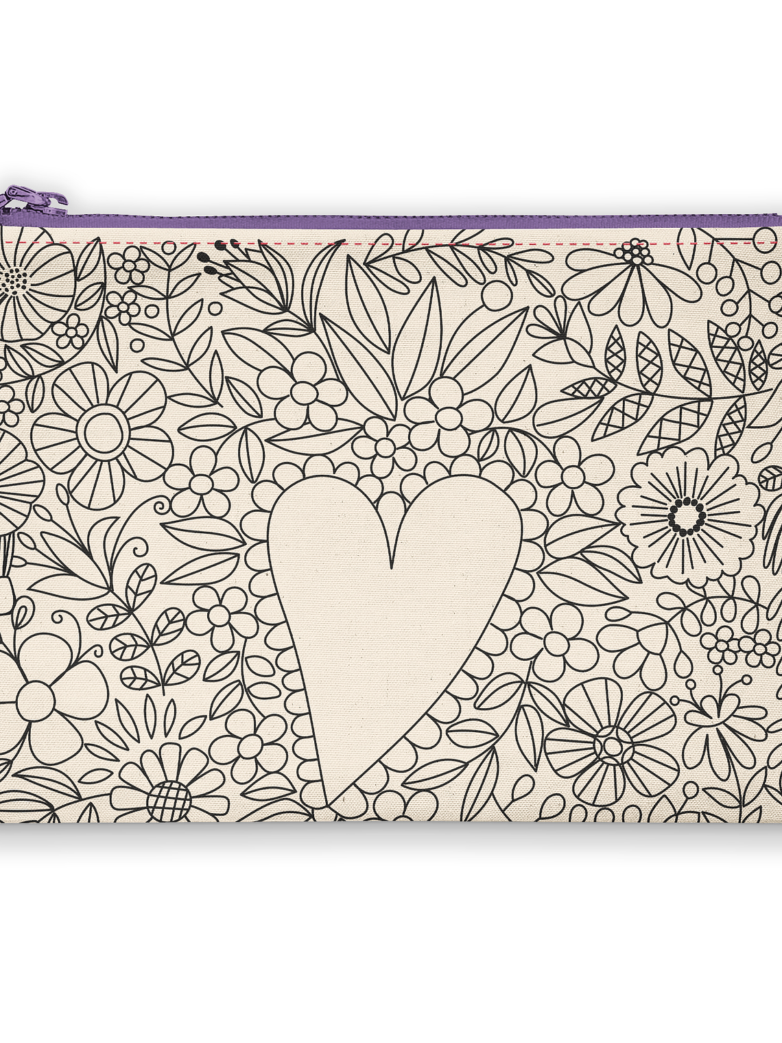 Estuche de tela flores 1