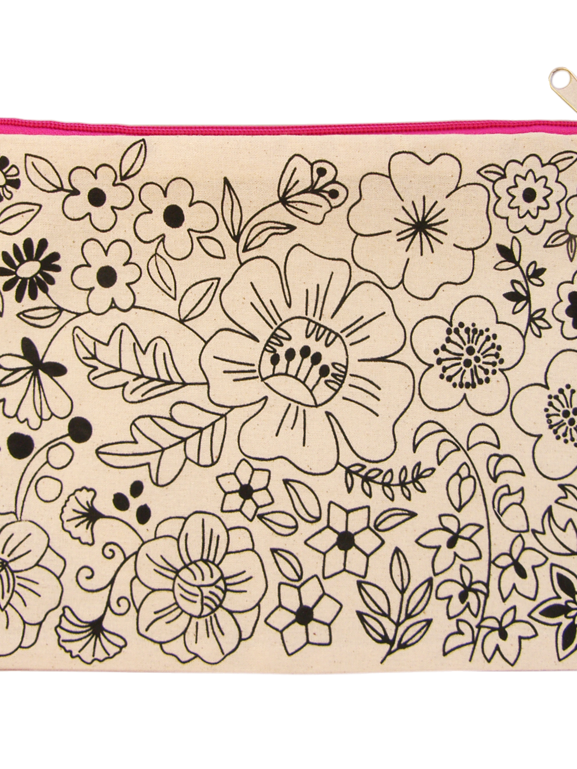 Estuche de tela flores pradera 1