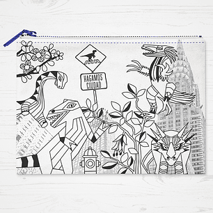 Estuche de tela Dinosaurios