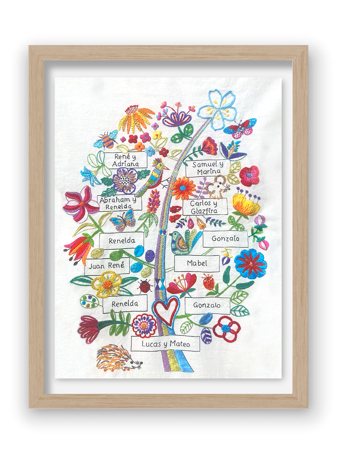 Árbol de familia, impresa en serigrafía 2