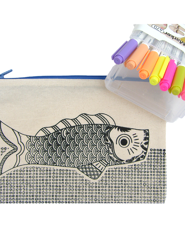 Kit para pintar estuche de tela Koinobori 8 Colores 1