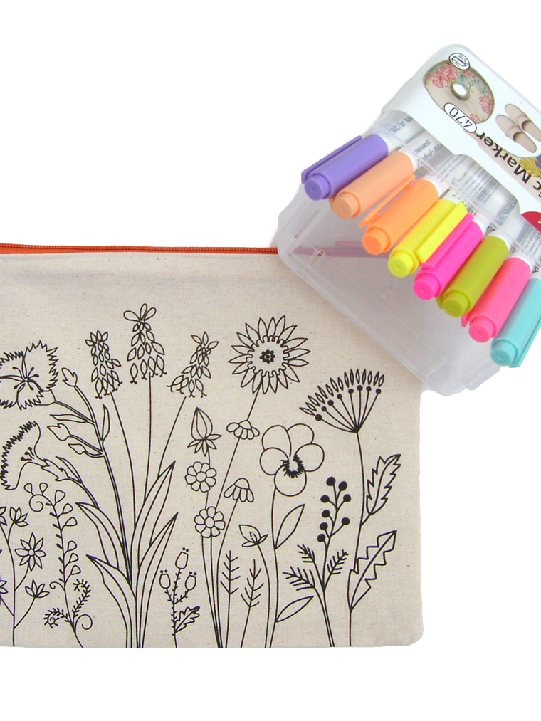 Kit para pintar estuche de tela Hierbas 8 Colores 1