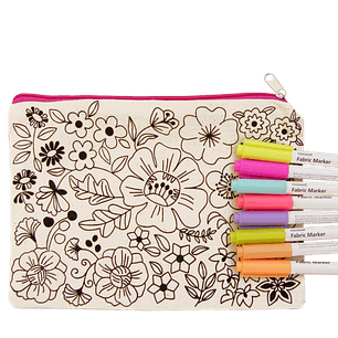 Kit para pintar estuche tela flor II 8 C