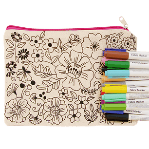 Kit para pintar estuche tela flor II 16 C