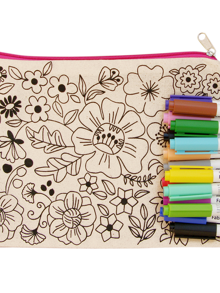 Kit para pintar estuche tela flor II 16 C 1