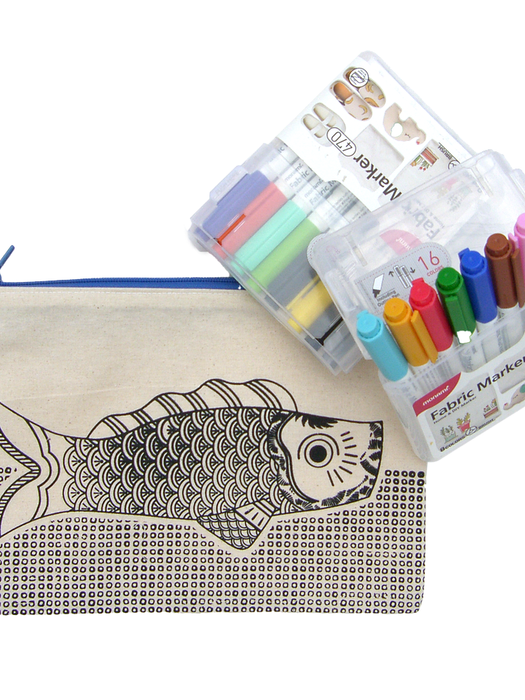 Kit para pintar estuche de tela Koinobori 16 C 1