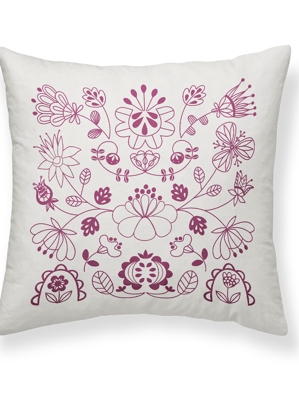 Funda Cojín Folk, impreso en serigrafía 2