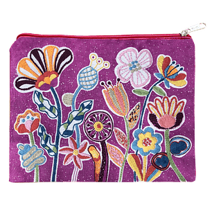 Kit para bordar, estuche de tela folk, impreso en serigrafía 12 H