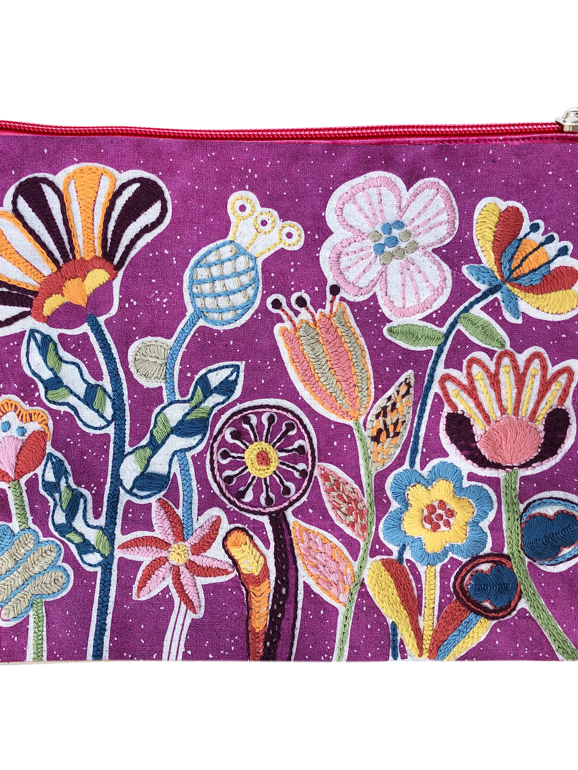 Kit para bordar, estuche de tela folk, impreso en serigrafía 12 H 1