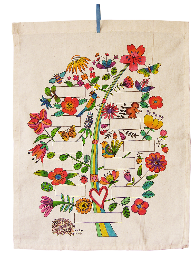 Kit para pintar Árbol de familia, impreso en serigrafía, 16 Colores 2