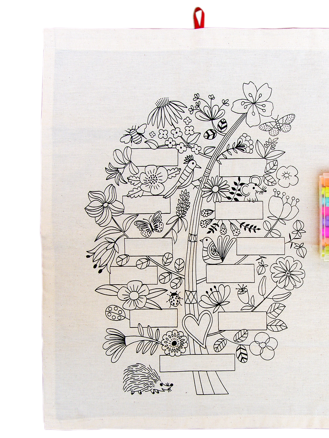 Kit para pintar Árbol de familia, impreso en serigrafía, 8 Colores 1