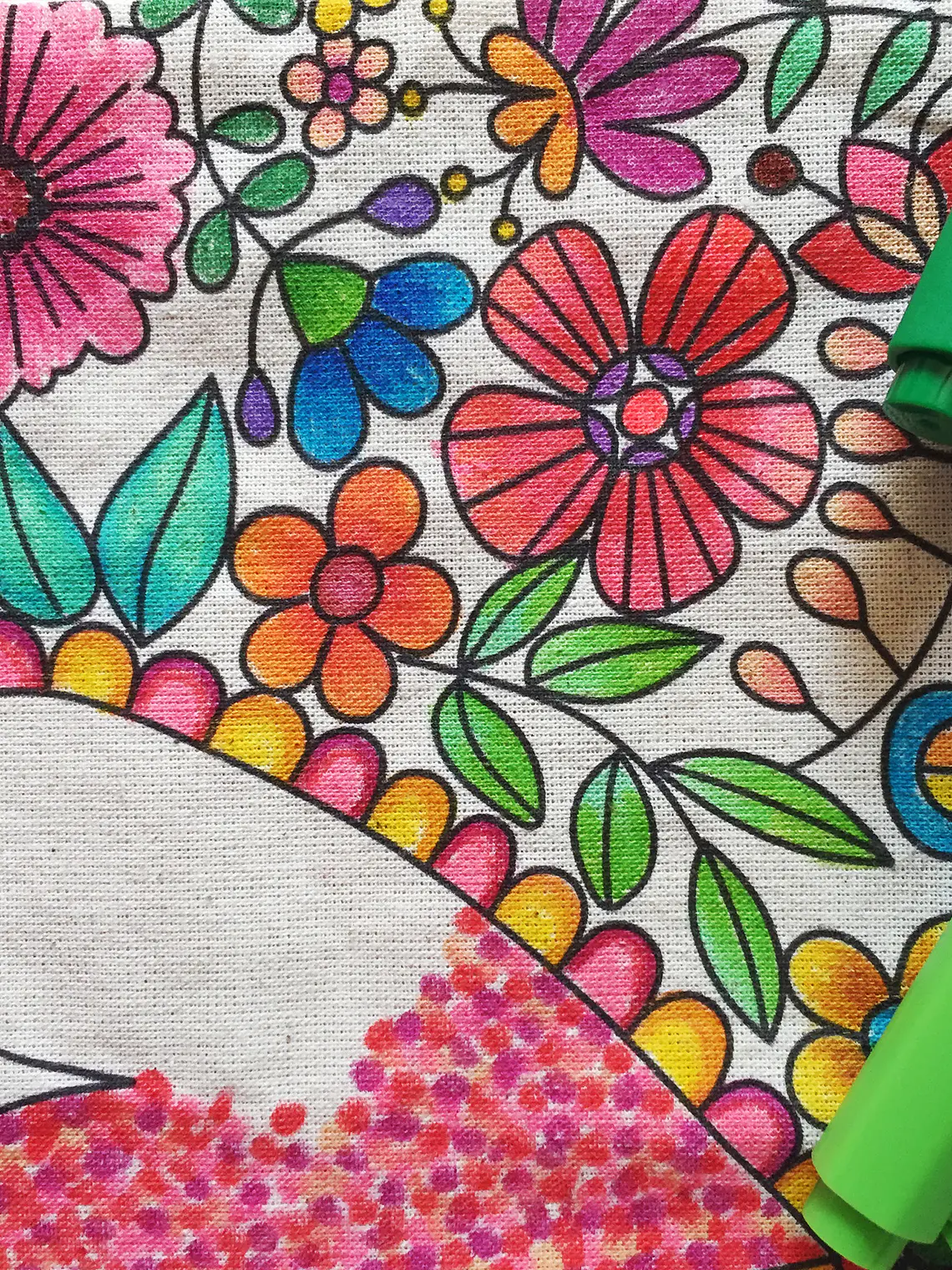 Kit para pintar Flor estuche de tela 16 C 3