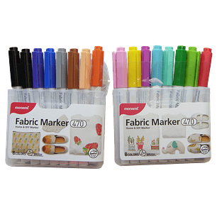 Set 16 marcadores textiles