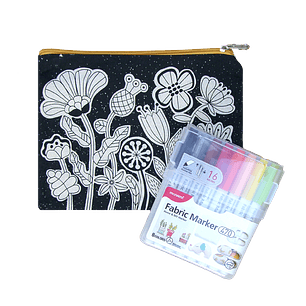 Kit para pintar estuche de tela Folk 16 C