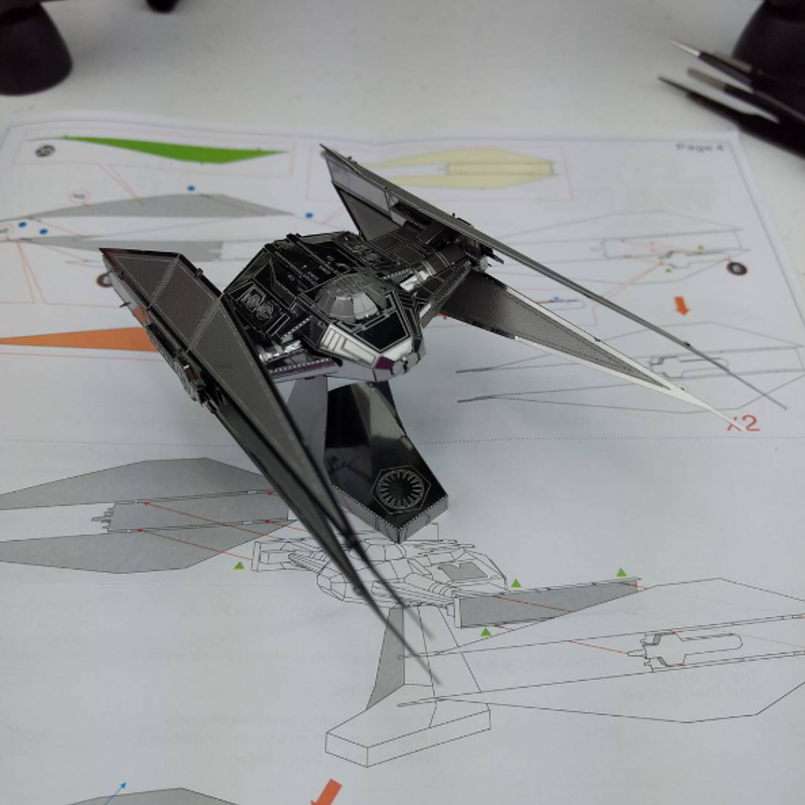 Puzzle Kylo Ren’s Tie Silencer 3D 1