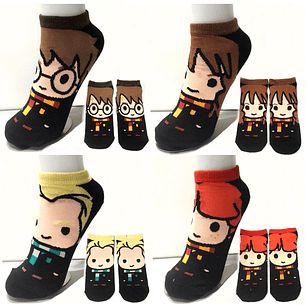 Pack 4 pares Calcetines Harry Potter 