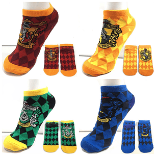 Pack 4 pares Calcetines Harry Potter Casas Hogwarts
