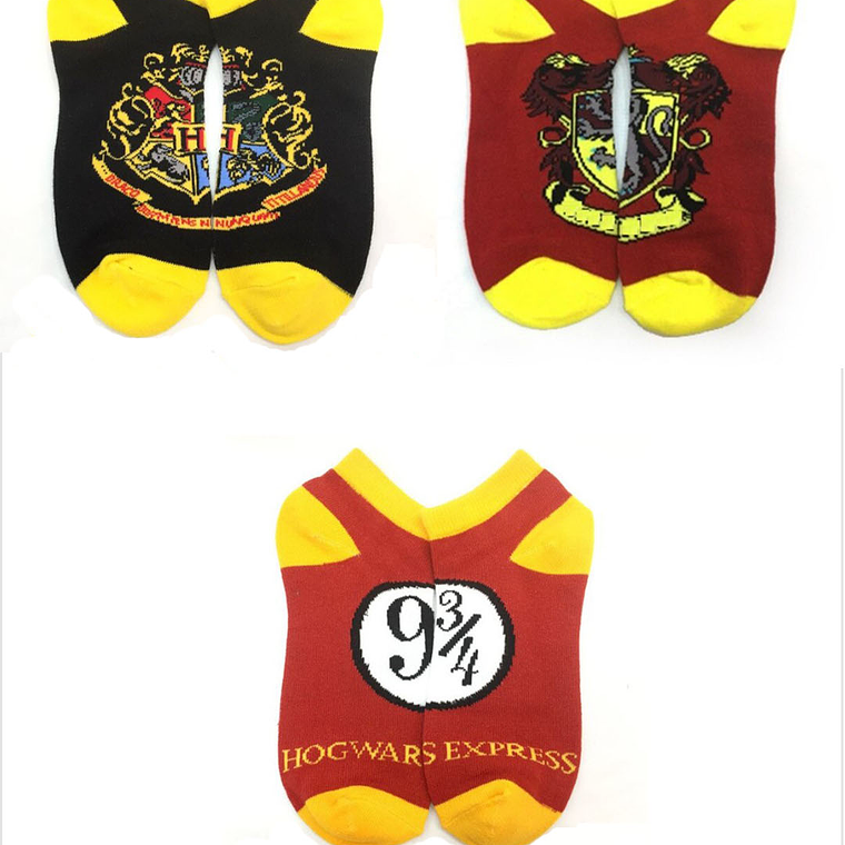Pack 3 pares Calcetines Harry Potter Hogwarts 9 3/4 1