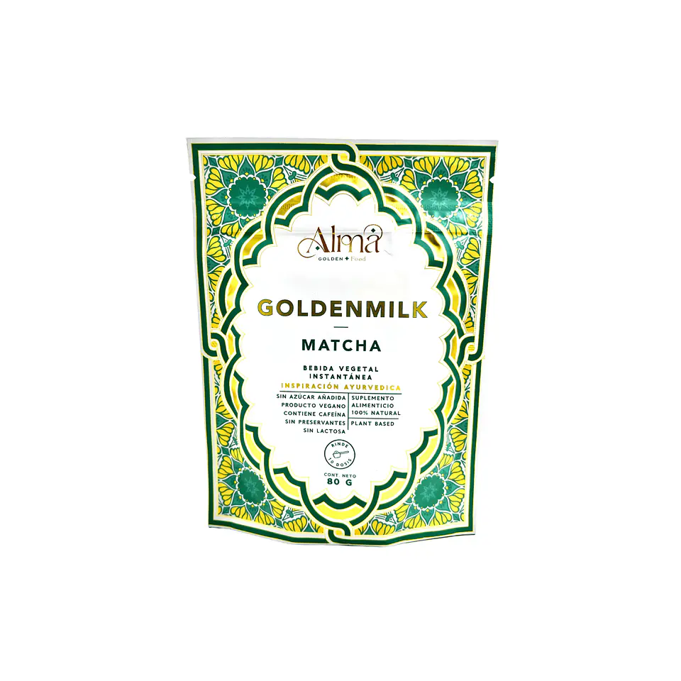 Leche Dorada Golden Milk Matcha Alma Golden Food 80 grs 1
