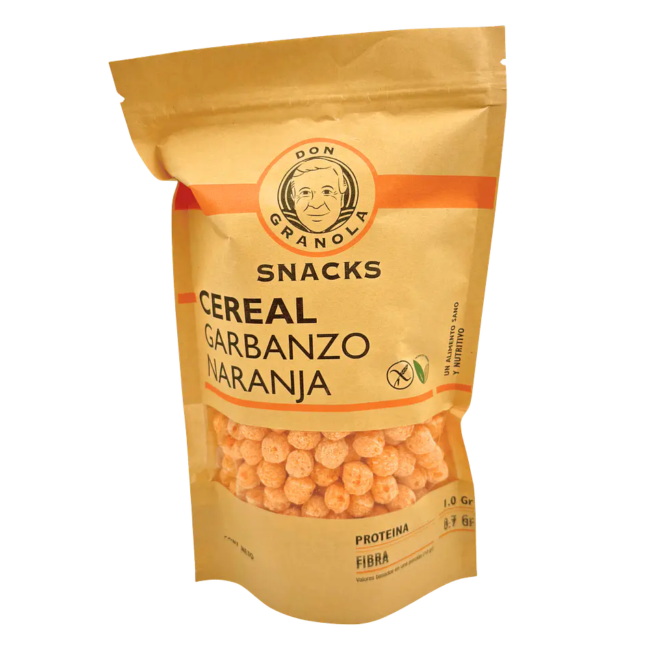 Cereal de Garbanzo Naranja Don Granola 100 grs 1