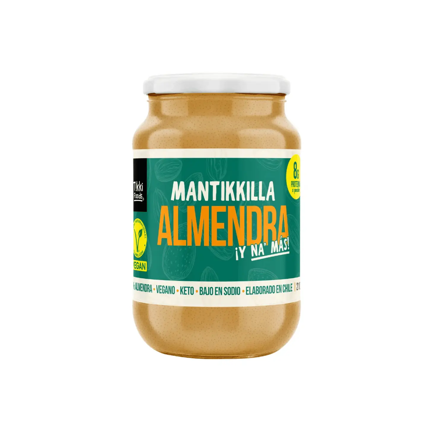 Mantequilla de almendras Tikki Foods 210 grs 1